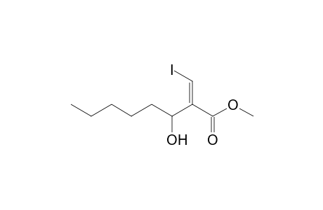 Methyl (E)-3-iodo-2-(1-hydroxyhexyl)prop-2-enoate