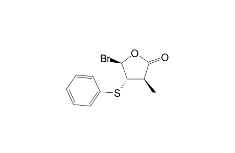 (3R,4S,5R)-5-bromanyl-3-methyl-4-phenylsulfanyl-oxolan-2-one
