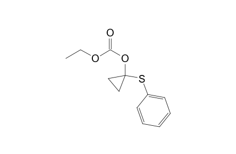 1-(Ethoxycarbonyloxy)-1-(phenylsulfinyl)cyclopropane