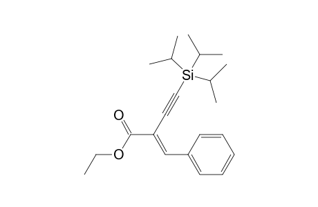 (E)-Ethyl 2-benzylidene-4-(triisopropylsilyl)but-3-ynoate