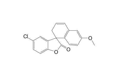 spiro[5-chlorobenzo[b]furan-2-one-3,1'-1',2'-dihydro-6'-methoxynaphthalene]