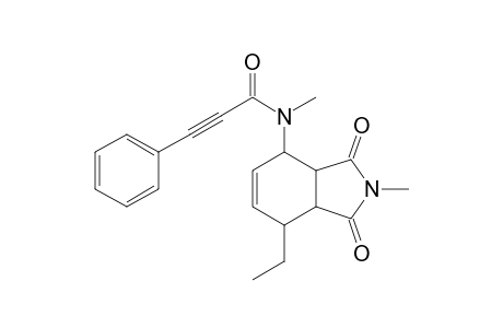 N-(4-Ethyl-2,3,3a,4,7,7a-hexahydro-2-methyl-1,3-dioxo-1H-isoindol-7-yl)-N-methyl-3-phenylpropiolamide