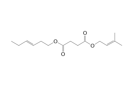 Succinic acid, 3-methylbut-2-en-1-yl trans-hex-3-en-1-yl ester