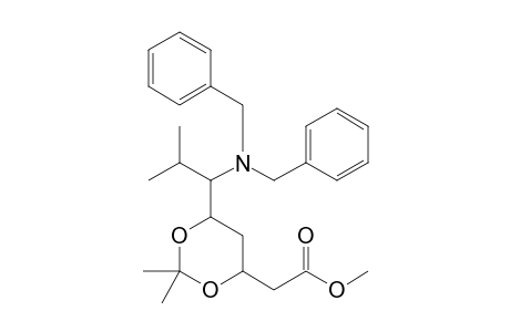 Methyl 6-[(dibenzylamino)-2'-methylpropyl]-2,2-dimethyl-1,3-dioxane-4-acetate