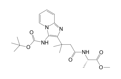Methyl N-(3-{3-[(tert-Butoxycarbonyl)amino]imidazo[1,2-a]pyridin-2-yl)}-3-methylbutanoyl)-1-alaninate