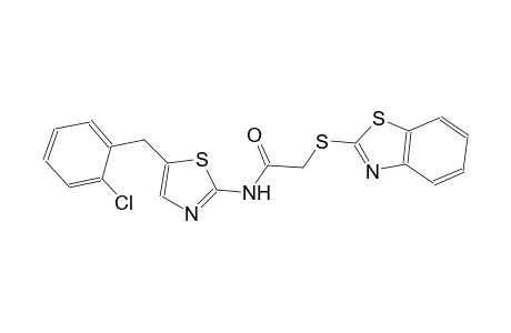 2-(1,3-benzothiazol-2-ylsulfanyl)-N-[5-(2-chlorobenzyl)-1,3-thiazol-2-yl]acetamide