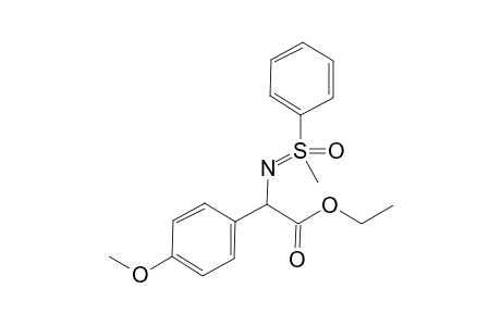 Ethyl 2-(4-methoxyphenyl)-2-(S,S-methylphenylsulfoximidoyl)acetate