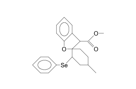 Spiro(benzofuran-2(3H),1'-4'-methyl-2'-phenylseleno-cyclohexane)-3(R)-carboxylic acid, methyl ester