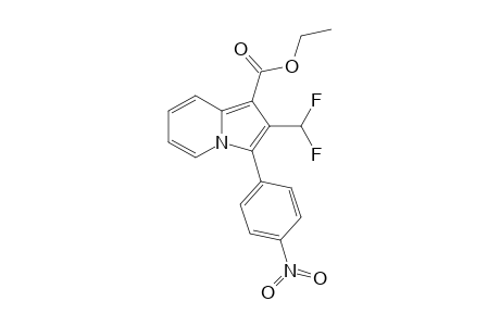 Ethyl 2-difluoromethyl-3-(4-nitrophenyl)indolizine-1-carboxylate