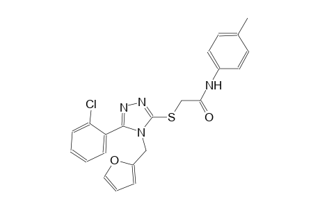 2-{[5-(2-chlorophenyl)-4-(2-furylmethyl)-4H-1,2,4-triazol-3-yl]sulfanyl}-N-(4-methylphenyl)acetamide