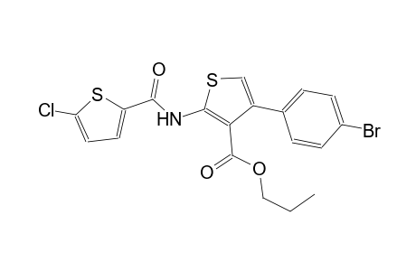 propyl 4-(4-bromophenyl)-2-{[(5-chloro-2-thienyl)carbonyl]amino}-3-thiophenecarboxylate