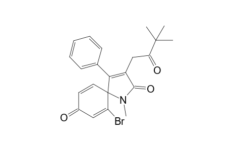 6-Bromo-3-(3,3-dimethyl-2-oxobutyl)-1-methyl-4-phenyl-1-azaspiro[4.5]deca-3,6,9-triene-2,8-dione