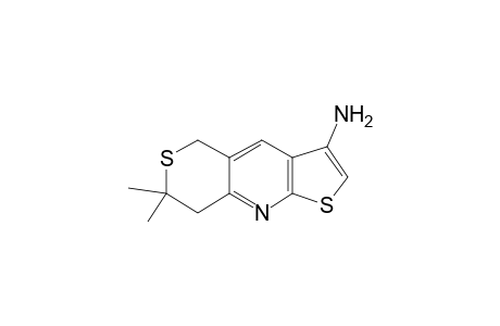 5H-1,6-Dithia-9-aza-cyclopenta[b]naphthalene, 3-amino-7,7-dimethyl-7,8-dihydro-