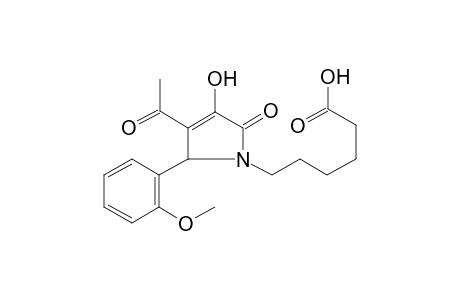 6-[3-acetyl-4-hydroxy-2-(2-methoxyphenyl)-5-oxo-2,5-dihydro-1H-pyrrol-1-yl]hexanoic acid