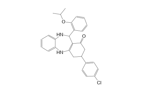 3-(4-chlorophenyl)-11-(2-isopropoxyphenyl)-2,3,4,5,10,11-hexahydro-1H-dibenzo[b,e][1,4]diazepin-1-one