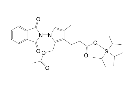 N-phthalimido-4-(triisopropylsiloxy-3-oxopropyl)-3-methyl-5-(acetoxymethyl)pyrrole
