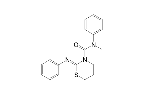 2-PHENYLAMINO-3-(N-METHYL-PHENYLCARBAMOYL)-TETRAHYDRO-1,3-THIAZONE