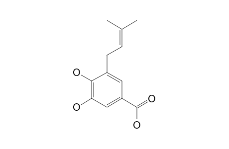3,4-DIHYDROXY-5-(2-ISOPENTENYL)-BENZOIC-ACID