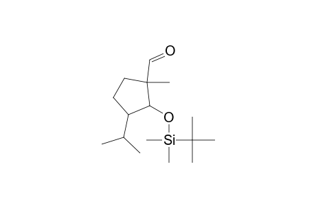 2-(t-Butyldimethylsiloxy)-1-methyl-3-isopropylcyclopentanecarboxaldehyde