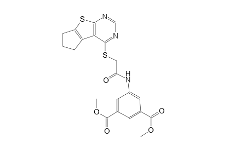 1,3-benzenedicarboxylic acid, 5-[[[(6,7-dihydro-5H-cyclopenta[4,5]thieno[2,3-d]pyrimidin-4-yl)thio]acetyl]amino]-, dimethyl ester