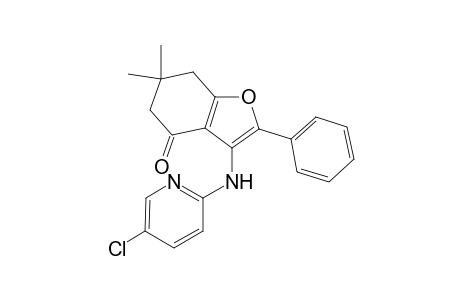6,7-Dihydro-6,6-dimethyl-2-phenyl-3-(5-chloropyridine-2-ylamino)benzofuran-4(5H)-one