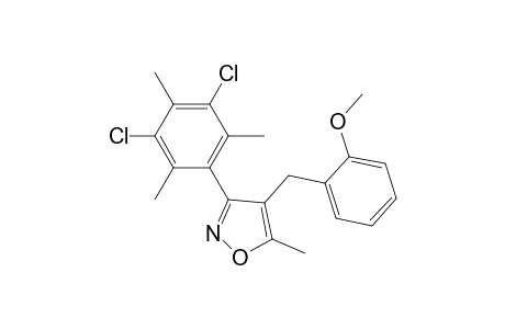 3-(3,5-Dichloro-2,4,6-trimethylphenyl)-4-(2-methoxybenzyl)-5-methylisoxazole
