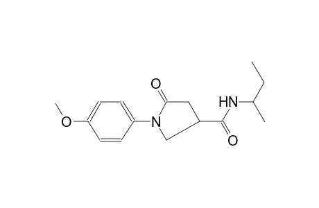 3-pyrrolidinecarboxamide, 1-(4-methoxyphenyl)-N-(1-methylpropyl)-5-oxo-