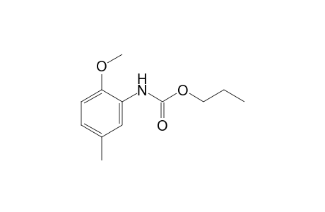 2-methoxy-5-methylcarbanilic acid, propyl ester