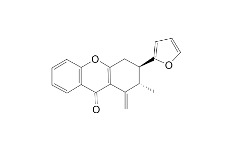 (2S,3R)-3-(2-furanyl)-2-methyl-1-methylene-3,4-dihydro-2H-xanthen-9-one