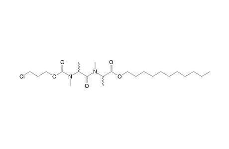 dl-Alanyl-dl-alanine, N,N'-dimethyl-N'-(3-chloropropoxycarbonyl)-, undecyl ester