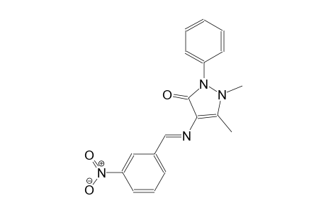 1,5-dimethyl-4-{[(E)-(3-nitrophenyl)methylidene]amino}-2-phenyl-1,2-dihydro-3H-pyrazol-3-one