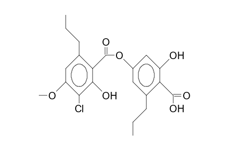 3-Chloro-divaricatic acid