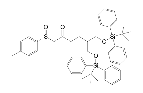 6-[tert-butyl(diphenyl)silyl]oxy-5-[[tert-butyl(diphenyl)silyl]oxymethyl]-1-[(R)-(4-methylphenyl)sulfinyl]-2-hexanone