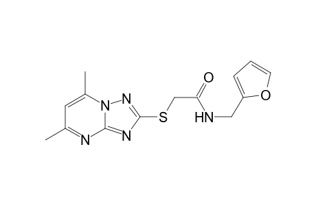 Acetamide, 2-[(5,7-dimethyl[1,2,4]triazolo[1,5-a]pyrimidin-2-yl)thio]-N-(2-furanylmethyl)-