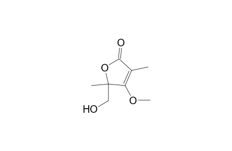 2(5H)-Furanone, 5-(hydroxymethyl)-4-methoxy-3,5-dimethyl-, (.+-.)-