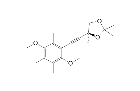 (S)-[4-(2',5'-Dimethoxy-3',4',6'-trimethylphenyl)ethynyl]-2,2,4-trimethyl[1.,3]dioxolane