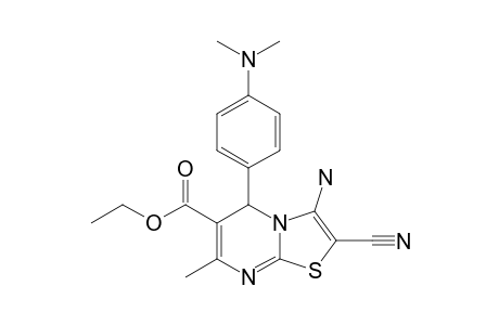 ETHYL-3-AMINO-2-CYANO-5-[4-(DIMETHYLAMINO)-PHENYL]-7-METHYL-5H-THIAZOLO-[3,2-A]-PYRIMIDINE-6-CARBOXYLATE