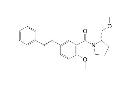 (S)-(2-methoxy-5-styrylphenyl)(2-(methoxymethyl)pyrrolidin-1-yl)methanone