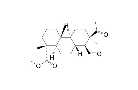 [1R-(1.alpha.,4a.beta.,4b.alpha.,7.alpha.,8.beta.,8a.beta.,10a.alpha.)]-tetardecahydro-7-acetyl-8-formyl-1,4a,7-trimethyl-1-phenanthrenecarboxylic acid methyl ester