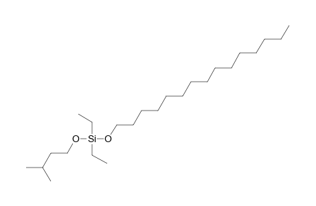 Silane, diethyl(3-methylbutoxy)pentadecyloxy-