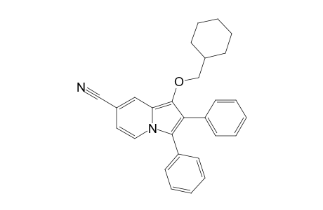 1-(cyclohexylmethoxy)-2,3-diphenyl-7-indolizinecarbonitrile
