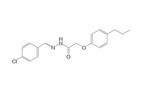 N'-[(E)-(4-chlorophenyl)methylidene]-2-(4-propylphenoxy)acetohydrazide