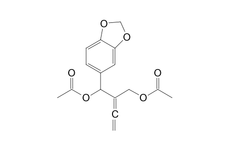 1-(Benzo[d][1,3]dioxol-5-yl)-2-vinylidenepropane-1,3-diyl Diacetate