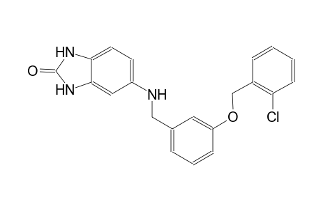 5-({3-[(2-chlorobenzyl)oxy]benzyl}amino)-1,3-dihydro-2H-benzimidazol-2-one