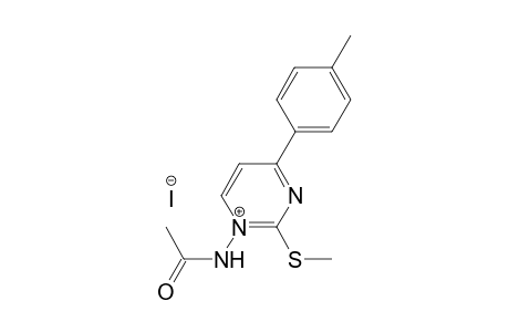 1-Acetylamino-4-(p-tolyl)-2-methylthiopyrimidinium iodide