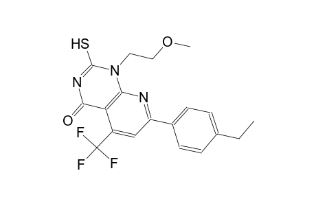 pyrido[2,3-d]pyrimidin-4(1H)-one, 7-(4-ethylphenyl)-2-mercapto-1-(2-methoxyethyl)-5-(trifluoromethyl)-