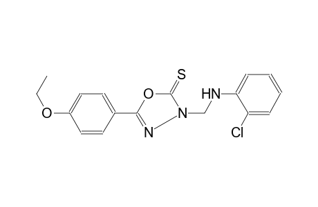 1,3,4-oxadiazole-2(3H)-thione, 3-[[(2-chlorophenyl)amino]methyl]-5-(4-ethoxyphenyl)-