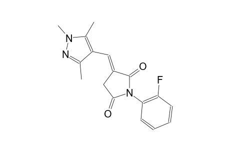 2,5-pyrrolidinedione, 1-(2-fluorophenyl)-3-[(1,3,5-trimethyl-1H-pyrazol-4-yl)methylene]-, (3E)-