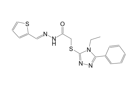 acetic acid, [(4-ethyl-5-phenyl-4H-1,2,4-triazol-3-yl)thio]-, 2-[(E)-2-thienylmethylidene]hydrazide