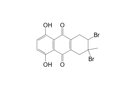 (2RS,3RS)-2,3-Dibromo-5,8-dihydroxy-3-methyl-1,2,3,4-tetrahydro-9,10-anthraquinone